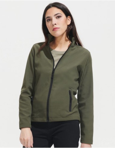 SOL-01194-Womens Softshell Zip Jacket Race